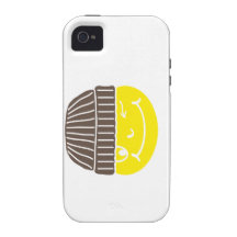 Cooler Smilie mit Mütze Vibe iPhone 4 Cover