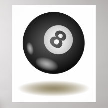 Cooles Billard-Emblem Plakate