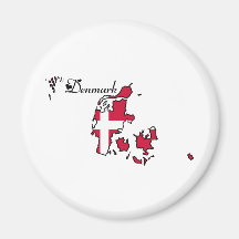 Cooles Dänemark Kühlschrankmagnet