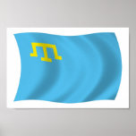 Copie criméenne d'affiche de drapeau de Tatars