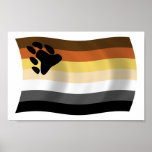 Copie d'affiche de drapeau de confrérie d'ours
