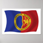Copie d'affiche de drapeau de nation de Comanche