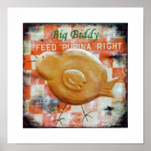 Copie d'alimentation de poussin posters