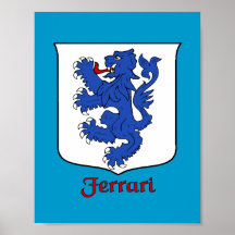 Copie de bouclier de famille de Ferrari Posters