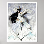Copie japonaise d'art de grand geisha de neige et  posters