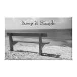 Copie noire et blanche de toile de banc de plage toile tendue
