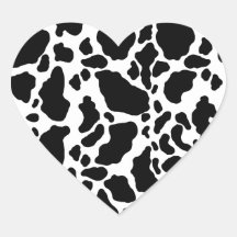Copie repérée de vache, motif de vache, fourrure a autocollants
