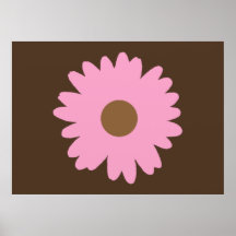 Copie rose de marguerite posters