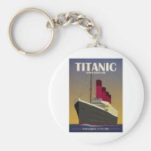 Copie titanique d'art déco de revêtement d'océan porte-clé