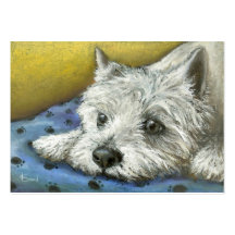 Copies de rêverie de Westie ACEO Cartes De Visite Professionnelles