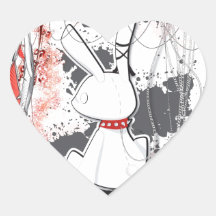 Coque ipad de lapin de goth de Kawaii Autocollant