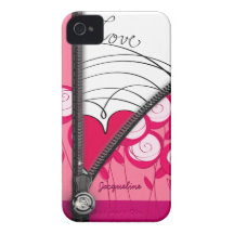 Coque iphone de coeur de Valentine de fleur de ban Coques Case-Mate iPhone 4