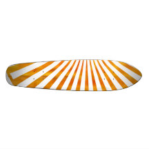 Coucher du soleil d'or de soleil skateboards customisés