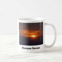 Coucher du soleil du Montana Tasse
