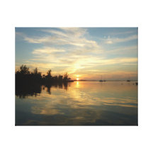 Coucher du soleil principal de Largo Toile Tendue Sur Châssis