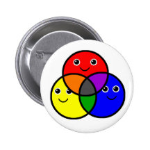 Couleurs primaires badges avec agrafe