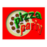 Coup de pizza carte postale