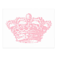 Couronne rose cartes postales