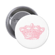 Couronne rose pin's avec agrafe