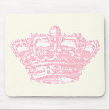 Couronne rose tapis de souris
