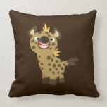 Coussin de sourire mignon d'hyène de bande dessiné oreillers american