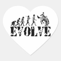 Cowboy-Cowboy-Rodeo-Sport-Evolutions-Kunst Sticker