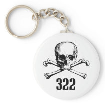 Crâne et os 322 porte-clés