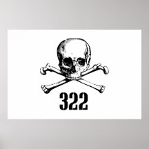 Crâne et os 322 poster