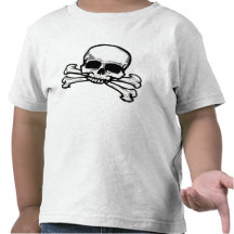 Crâne et os croisés t-shirts