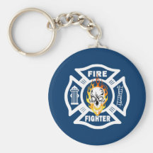 Crâne flamboyant de FF Porte-clefs