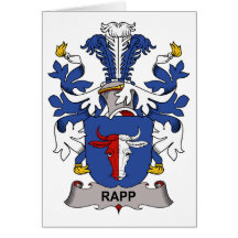 Crête de famille de Rapp Cartes De Vœux