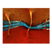 Crevasse de fractale cartes postales