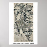 Cri de Benkei de la grue par Okumura, Masanobu Poster