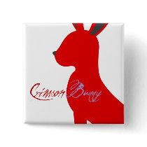 CrimsonBunny quadratisches Abzeichen