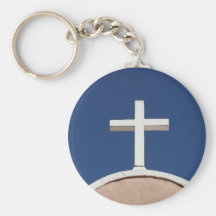 Croix blanche de Taos Porte-clé