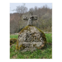 Croix en pierre antique carte postale