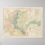 Croquis des acquisitions de la Russie Poster