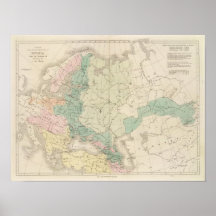 Croquis des acquisitions de la Russie Poster