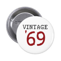 Cru 1969 badges avec agrafe
