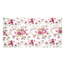 Cru floral cartes avec photo