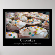 Cupcake Demotivational Style Poster