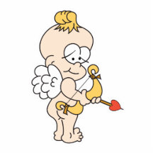 Cupidon mignon idiot d'amour photo en relief