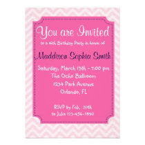 Cute Girls Birthday Party Invitations einladungen