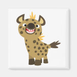 Cute Smiling Cartoon Hyena Magnet magnets