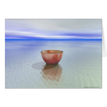 Cuvette et eau carte