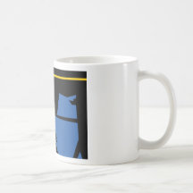 Cycliste d'art de bruit tasse