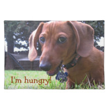 Dachshund-Hündchen-Matte Tisch Set