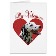 Dalmate ma carte de voeux de Valentine