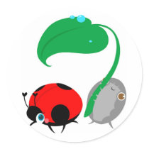 "Damen-u. das Pillbug" Aufkleber