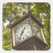 Dampf angetriebene Uhr in der Gastown Nachbarschaf Aufkleber